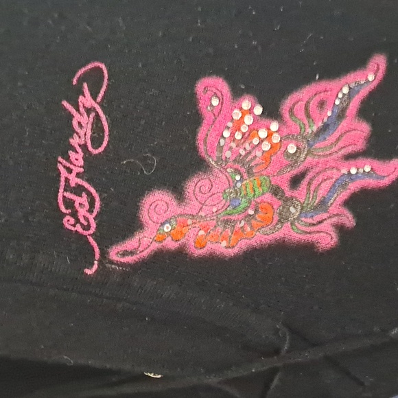 Black & pink ED HARDY HOODIE - Picture 9 of 9